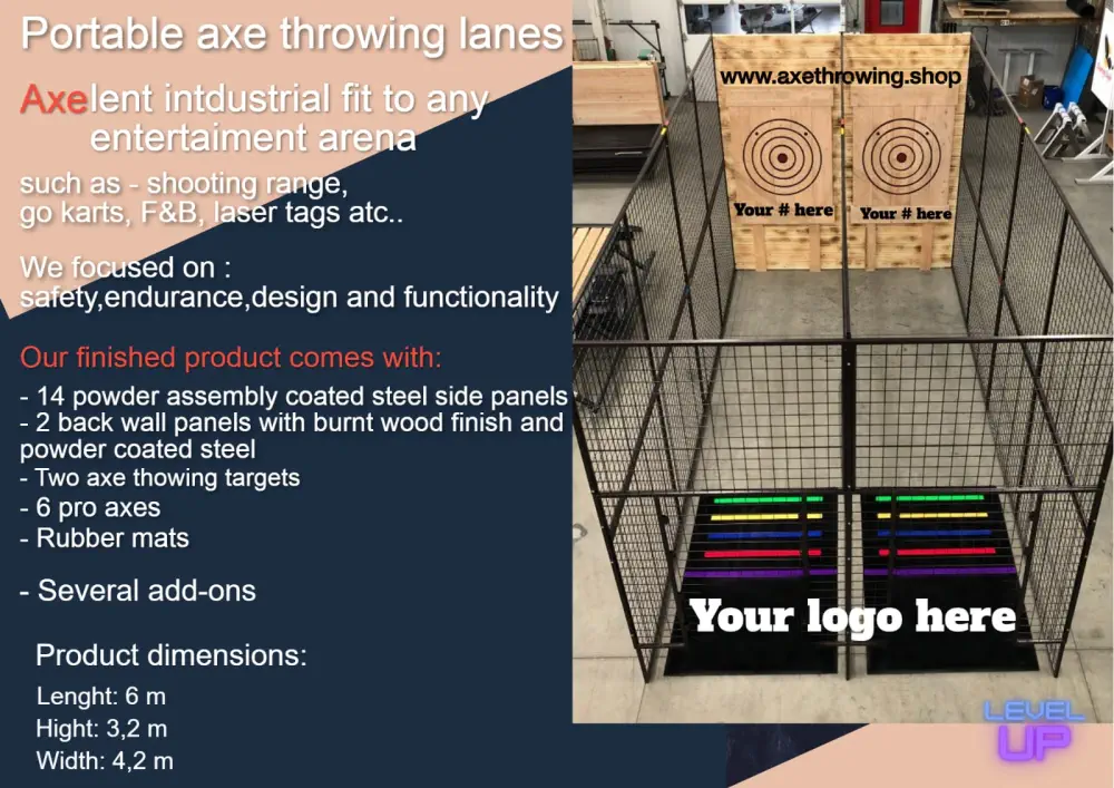 Axe Throwing Lanes are perfect addition to an adrenaline activity venue